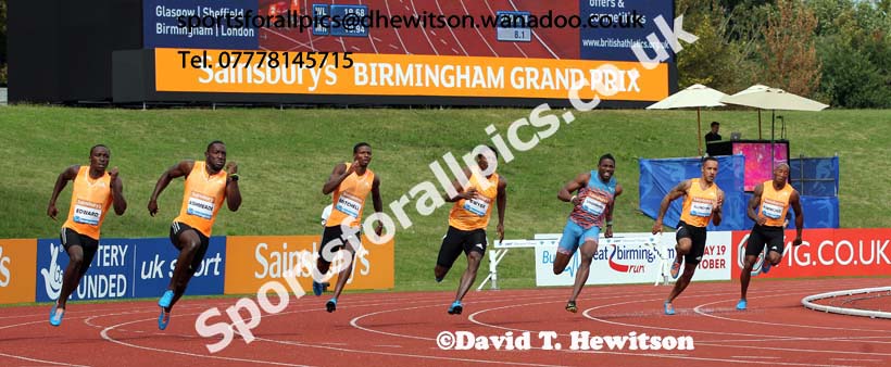 Mens 200 metres at the Sainsbury's Birmingham Grand Prix. Photos: David T. Hewitson/Sports for All Pics